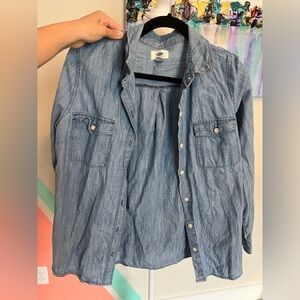 Old Navy - denim like cotton shirt
